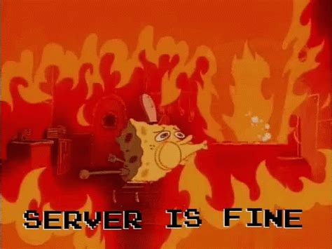 burned servers funny image